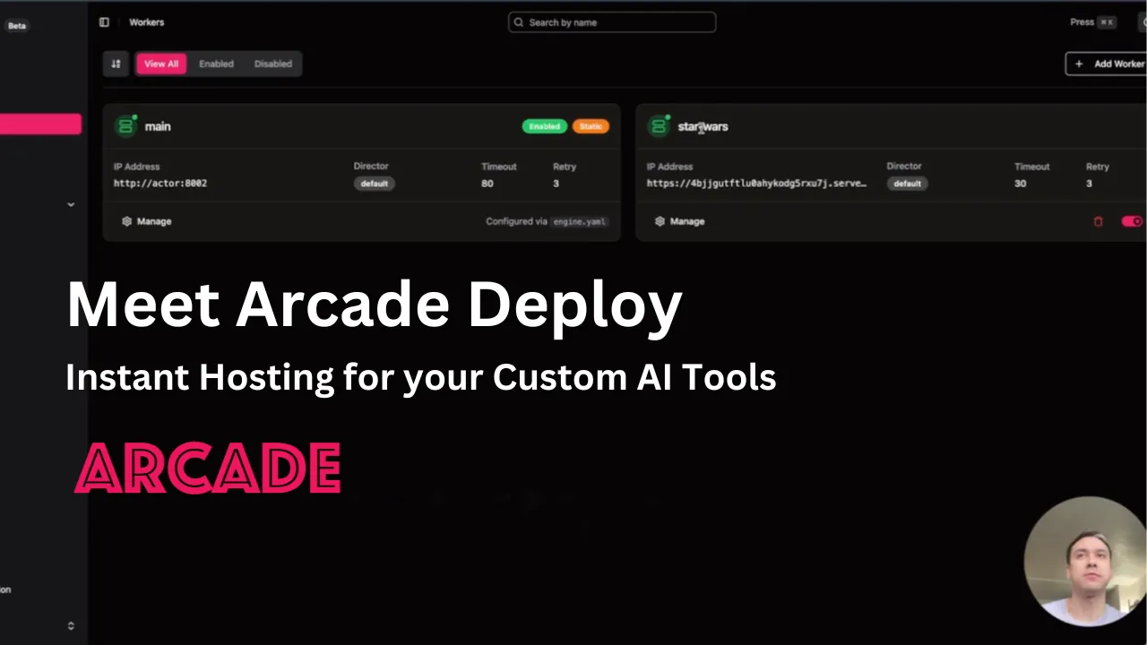 Introducing Arcade.dev Deploy: Instant Hosting for your Custom AI Tools