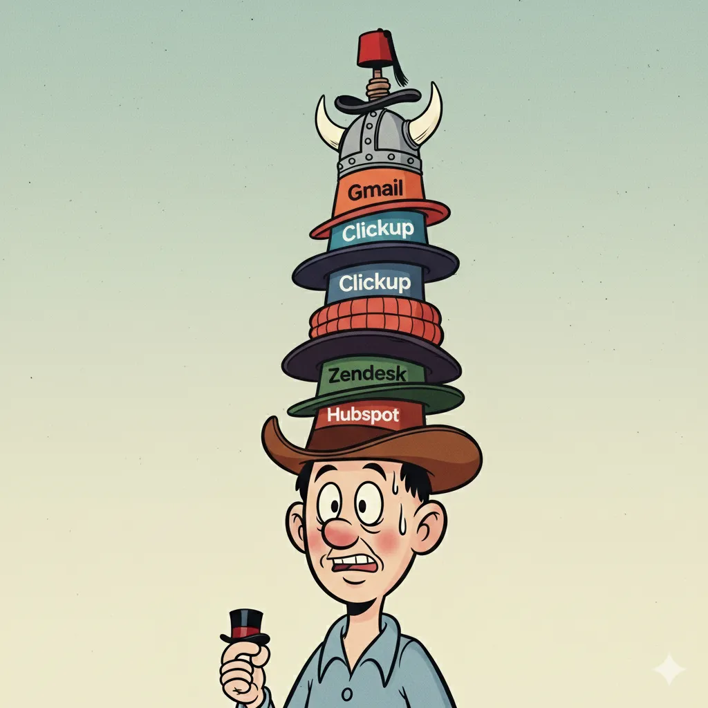 Illustration of one person holding multiple identities across different services