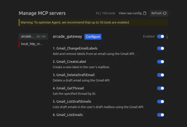 Antigravity MCP Server Configuration UI for Remote Endpoints