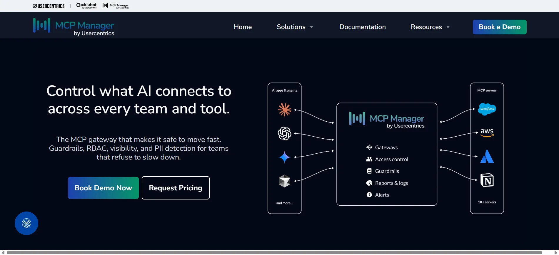 MCP Manager consent-aware MCP gateway by Usercentrics