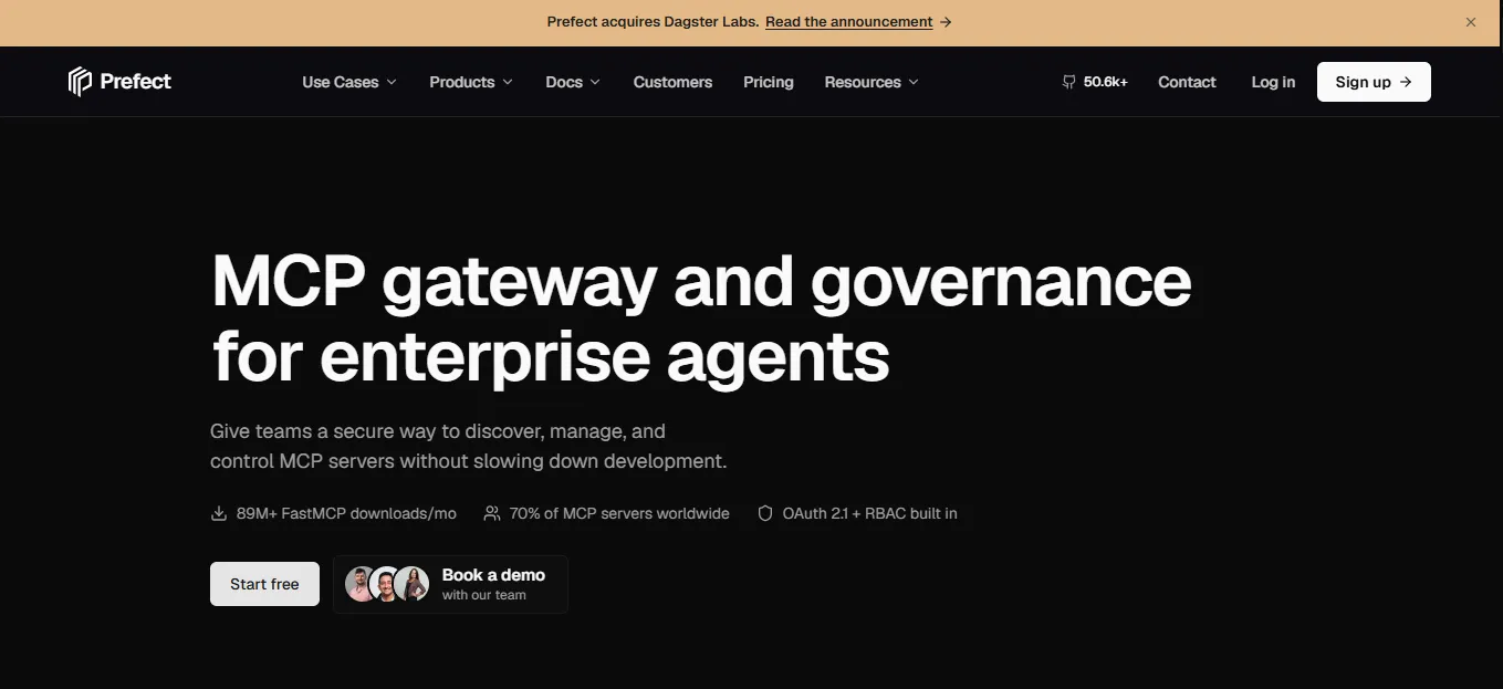 Prefect Horizon MCP gateway and governance for FastMCP and Python deployments