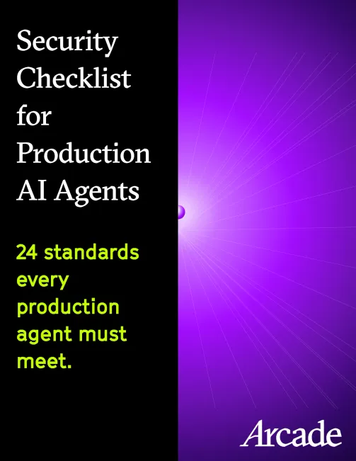 Security Checklist for Production AI Agents whitepaper cover